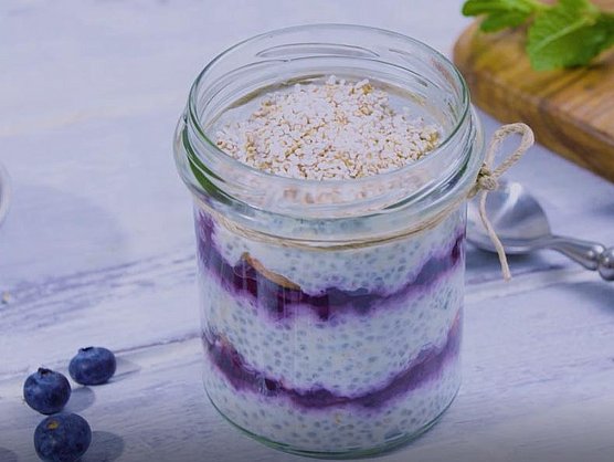 Hübner Rezept Chia Pudding