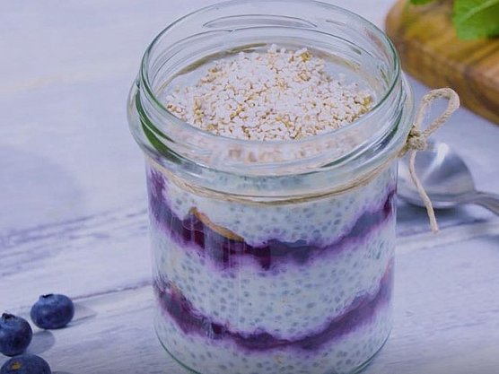 Hübner Rezept Chia Pudding