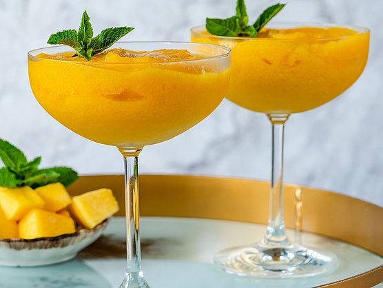 Hübner Rezept Cocktail Schärfe trifft auf Mango